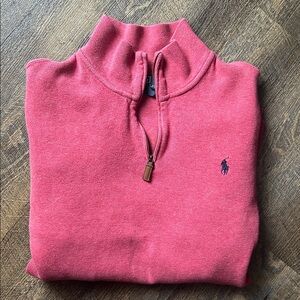 Polo Ralph Lauren 3/4 zip sweater Red men’s, size X-Large